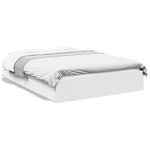Bed Frame with Drawers without Mattress White 140x200 cm 3280657