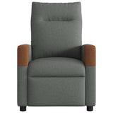 Massage Recliner Chair Dark grey 69 x 86 x 100 cm Fabric 42020648