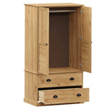 Wardrobe VIGO 90x55x170 cm Solid Wood Pine 353163