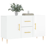 Sideboard High Gloss White 100x36x60 cm Engineered Wood 828158
