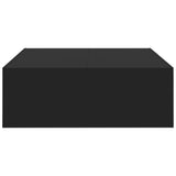 Coffee Table Black 100x100x35 cm Engineered Wood 808568
