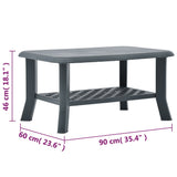 Coffee Table Green 90x60x46 cm Plastic 48794