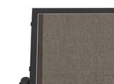 Garden Glider Bench Brown120.5x76x86.5 cm Textilene&Steel 362709