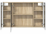 Bathroom Mirror Cabinet Sonoma Oak 83.5 x 15.5 x 70 cm 889265