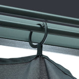 Gazebo with Curtain 400 x 300 cm Anthracite Aluminium 48045