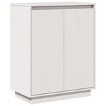 Sideboard White 60x34x75 cm Solid Wood Pine 813346