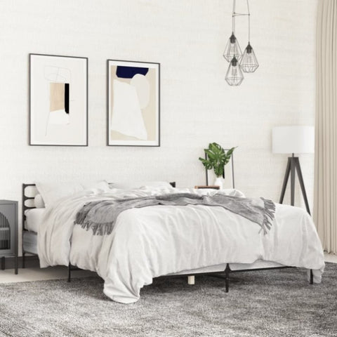 Bed Frame without Mattress Grey Sonoma 160x200 cm 3280055