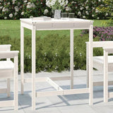 Garden Table White 82.5x82.5x110 cm Solid Wood Pine 824082