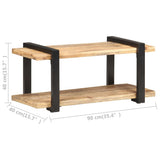 TV Cabinet 90x40x40 cm Rough Mango Wood 320493