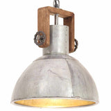320530 Industrial Hanging Lamp 25 W Silver Round 30 cm E27