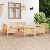 8 Piece Garden Lounge Set Solid Pinewood 3082412