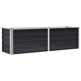 Raised Bed Anthracite Galvanised Steel 160x40x45 cm 45731