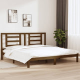Bed Frame without Mattress Honey Brown 200x200 cm Solid Wood Pine 3104371