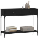 Console Table Black 100x34.5x75 cm Engineered Wood 833393