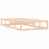 Bed Frame without Mattress 100x200 cm Solid Wood 820786