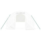 Greenhouse with Steel Frame White 18 m² 6x3x2 m 3188051