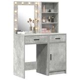 Dressing Table Set 2 pcs Concrete Grey Engineered Wood 3334275