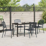 Garden Dining Set 5 pcs Anthracite Powder-Coated Steel 3379305