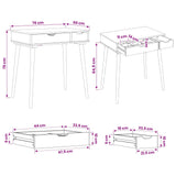 Dressing Table FAUSKE White 76 x 50 x 78 cm 42040686
