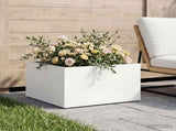 Garden Planter White 60 x 60 x 30 cm Cold-rolled Steel 8005052
