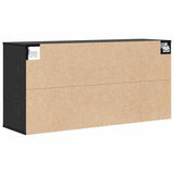 Shoe Cabinet Black Oak 103 x 30 x 51 cm Engineered Wood 875211