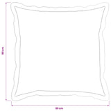 Cushion Cover 6 pcs HOUTEN Anthracite 80 x 80 cm 921676