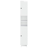 Bathroom Cabinet with Open Shelf EDE High Gloss White 895939