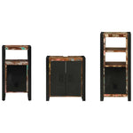 Bathroom Furniture Set 3 pcs Multicolour Solid Reclaimed Wood 3305625