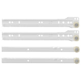 Drawer Slide 87 pcs White Steel 864649
