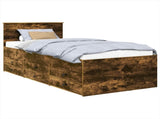 Daybed Manual Smoked Oak and Black 75 x 190 cm Engineered Wood 3408540