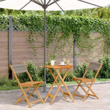 Bistro Set Grey Solid acacia wood Compact Foldable Bistro Set 3281746