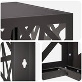 Air Conditioner Cover Black 110 x 50 x 105 cm Steel 8014171