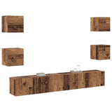 TV Cabinet 6 pcs Brown 200 x 30 x 30 cm Engineered wood 3393456