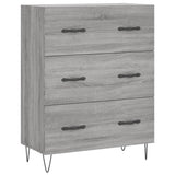 Highboard Grey Sonoma 69,5x34x180 cm Engineered Wood 3198439