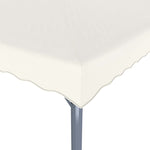 Gazebo with LED String Lights 300x300 cm Cream Aluminium 3070342