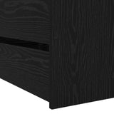 Bed Frame with Storage Black Oak 80 x 200 cm Engineered Wood 3429515