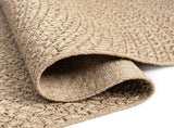 Rug ZIZUR 200x200 cm Jute Look Indoor and Outdoor 4006163