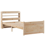 Bed Frame with Headboard without Mattress 90x190 cm Single 3306748