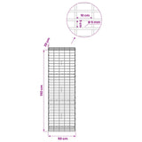 Gabion with 5 mm Wire and 5x10 cm Mesh 50x30x150 cm 3464659