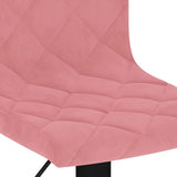 Bar Stools 2 pcs Pink Velvet 333736