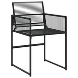 Garden Dining Set Black 3295038