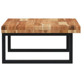 Basin Shelf Wall Mounted Steel and Solid Wood Acacia 3302849