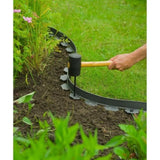 ZNTS Nature Garden Border Edging 5cmx10m Grey 442629