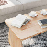 Coffee Table Natural 80 x 50 x 31 cm Solid pine wood 873517