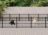Outdoor Dog Kennel Steel 18,82 m 3124627