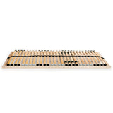 Slatted Bed Bases without Mattress 2 pcs with 28 Slats 90x200cm 3051431