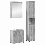 Bathroom Furniture Set TULUM 3 pcs Grey Sonoma 60 x 34 x 63 cm 3398040