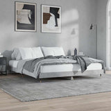 Bed Frame without Mattress Concrete Grey 120x200 cm 832153