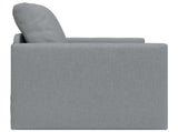Folding Sofa Bed Light Grey 74 x 77 x 81 cm Fabric 42030489