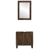 Bathroom Furniture Set 2 pcs Walnut Brown 62 x 33 x 58 cm 3310054